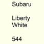 Preview: Subaru, Liberty White, 544.